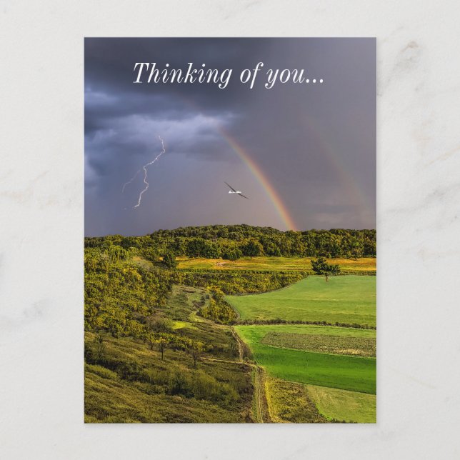 Att komma över stormen Painterly Vykort (Framsida)