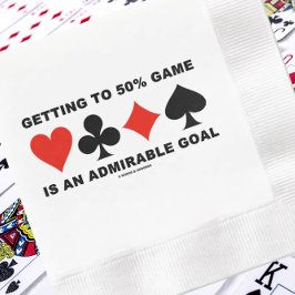 Att Komma Till 50% Spel Är Ett Beundransvärt Mål Pappersservett