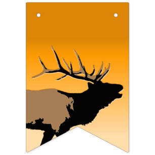 Att köpa Elk vid Sunset - Original Wildlife Art Vimplar