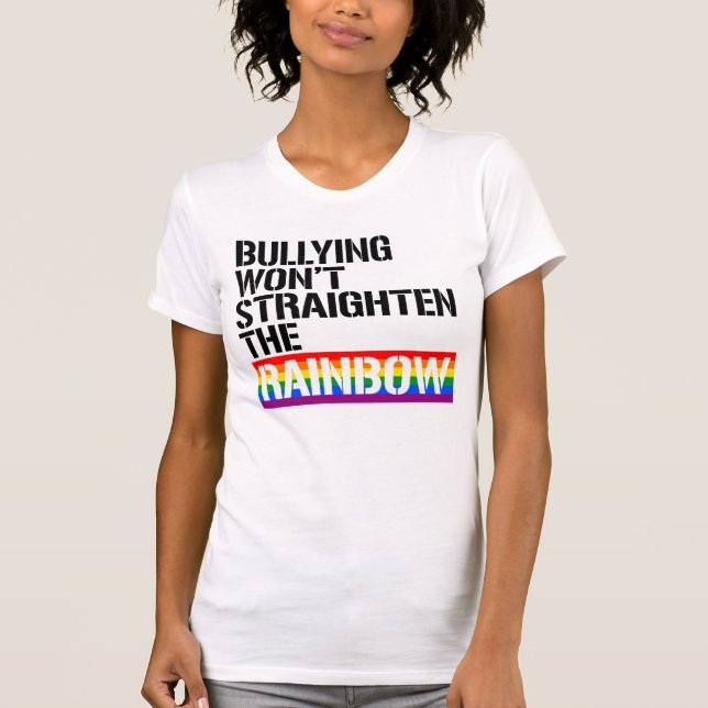 ATT KÖPA HÖJER INTE RAINBOW T SHIRT (Framsida)