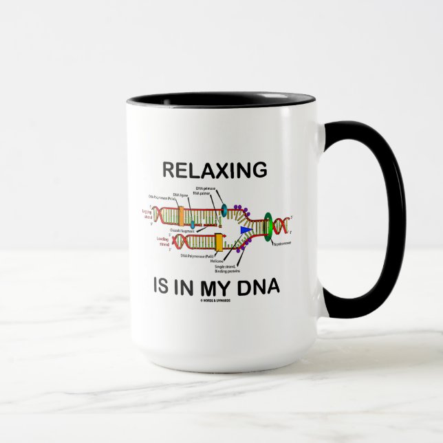 Att koppla av är i min DNA (DNA-replicationen) Mugg (Höger)