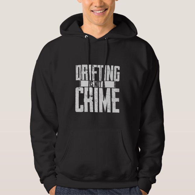 Att köra bil är inte ett brott hoodie (Framsida)