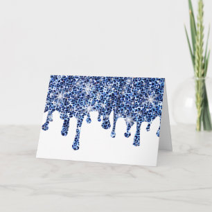 Att köra blå Cheetah Sparkles Kort
