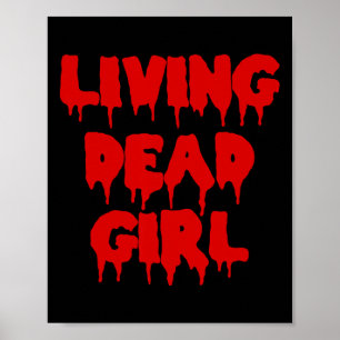 Att köra Blood Halloween Zombie Movie Living Dead Poster