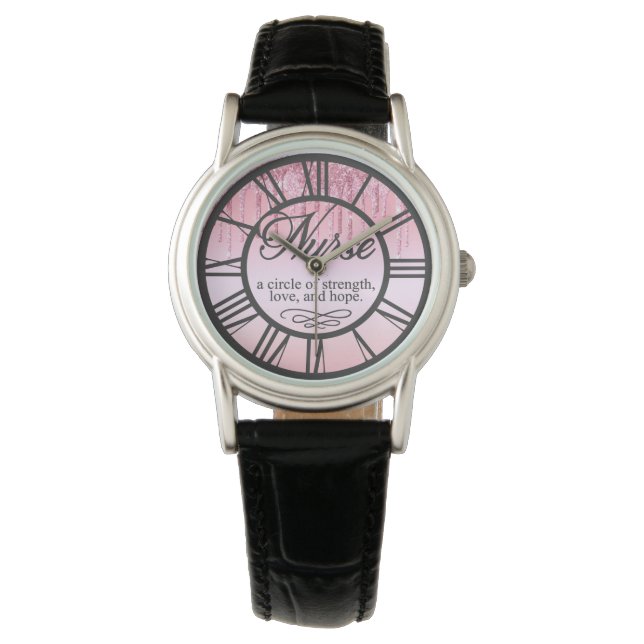 Att köra Glitter Nurse Watch Armbandsur (Framsida)