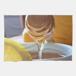 Att köra honung med Lemon Kitchen Towel Kökshandduk