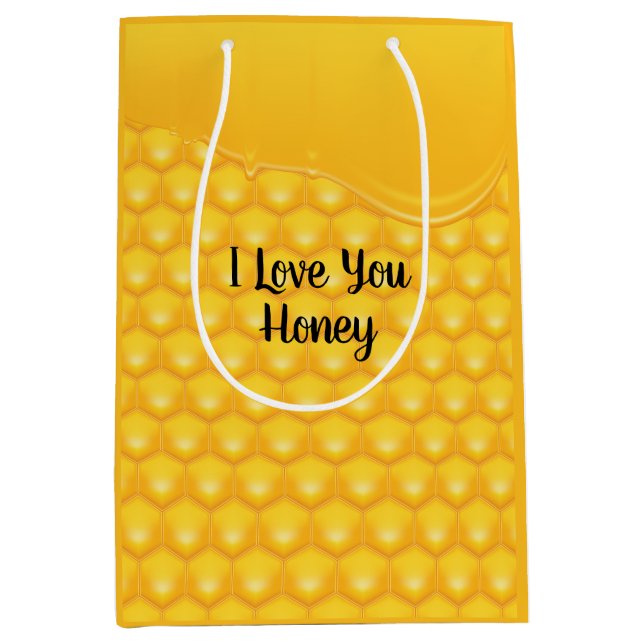 Att köra honung på Honeycomb Medium Gift Bag (Framsidan)
