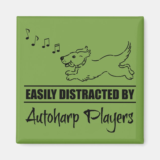 Att köra Hund enkelt distraherat av Autoharp-spela Magnet (Framsidan)