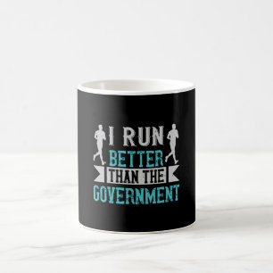 Att köra i springa bättre än regeringen kaffemugg