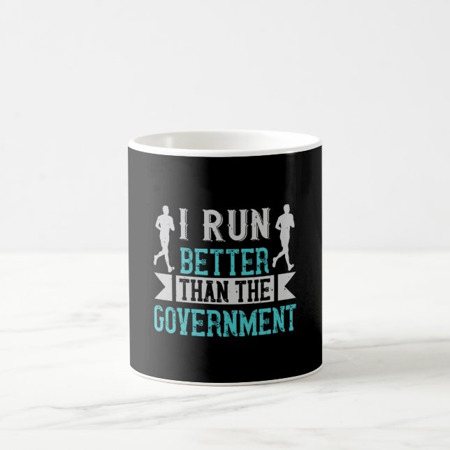 Att köra i springa bättre än regeringen kaffemugg (Center)