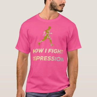 Att köra joggande sportslogan roligt 5 t shirt