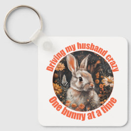 Att köra min Make Crazy... Rabbit Nyckelring