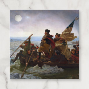 Att korsa Delaware 1776: General George Washington Gåvor Etiketter