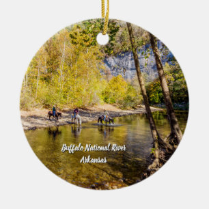 Att korsa floden Buffalo Ornament
