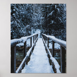 Att korsa floden på vintern poster