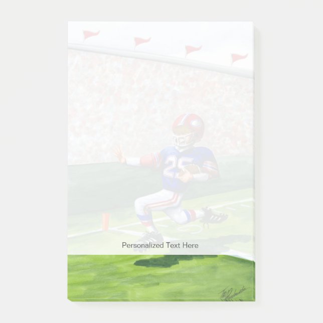 Att korsa mållinjen för en pekskärm post-it block (Framsida)