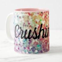 Att krossa den späckade kaffet Kopp Gift Mugg för 