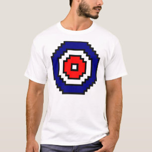 Att krulla för PIXELkonst uppsätta som mål Tee Shirt