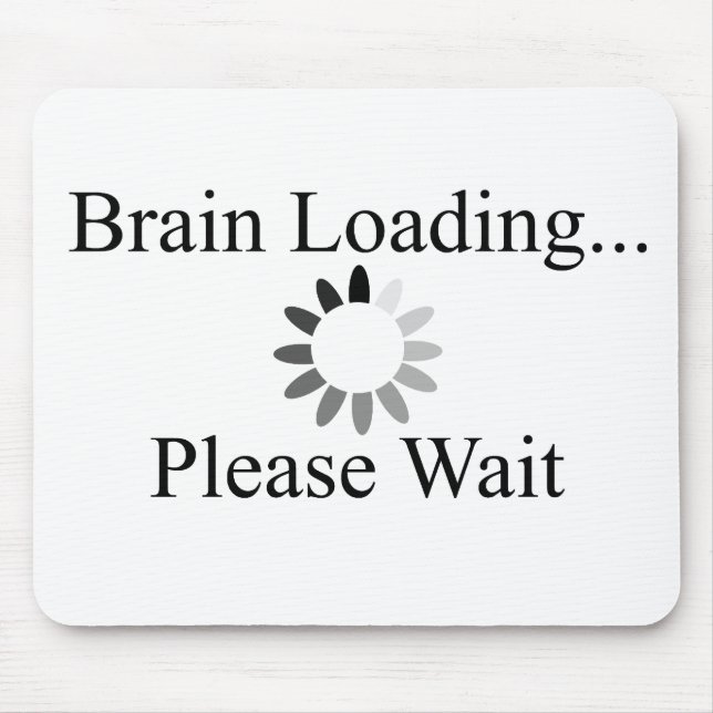 Att ladda för hjärna cirklar musmatta (Framsidan)