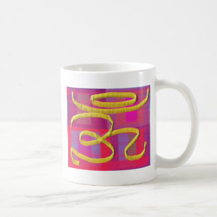 Att läka för Om undertecknar på silkeskärmen Kaffemugg