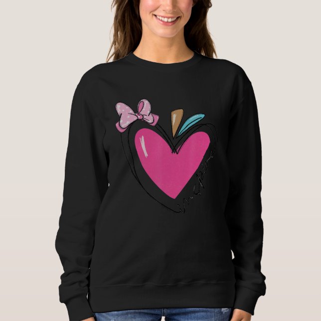 Att lära är min Valentine Rosa Heart Kärlek Inspir T Shirt (Framsida)
