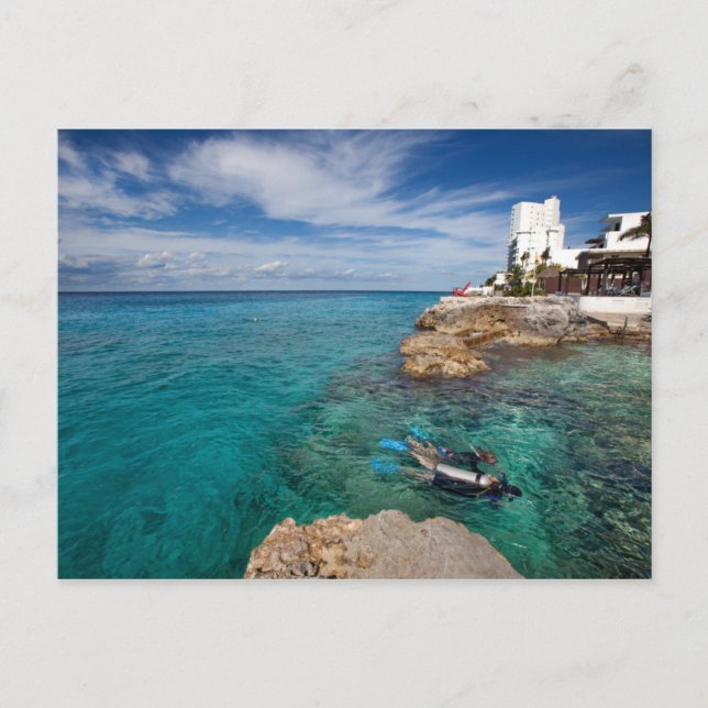 Att lära sig att dyka upp, Cozumel Mexico Vykort (Framsida)