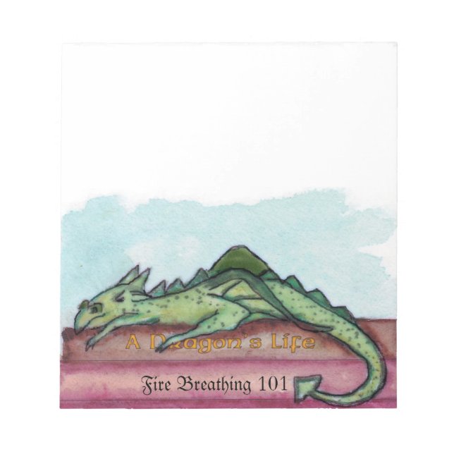 Att lära sig att vara ett draktiskt Anteckningsblo Anteckningsblock (Framsida)