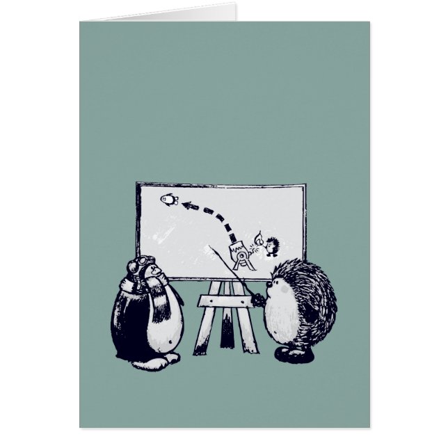 Att lära sig flyga hälsningskort (Framsidan)