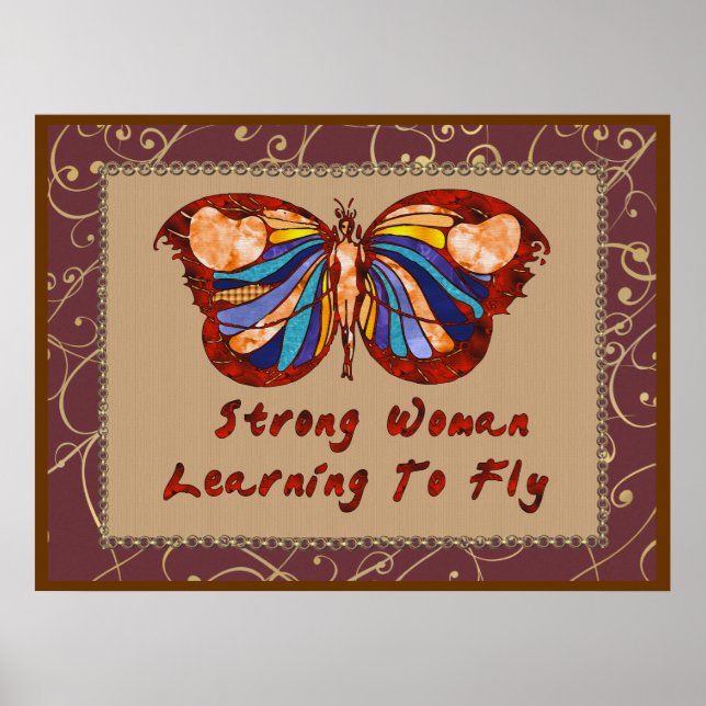 Att lära sig flyga poster (Framsidan)