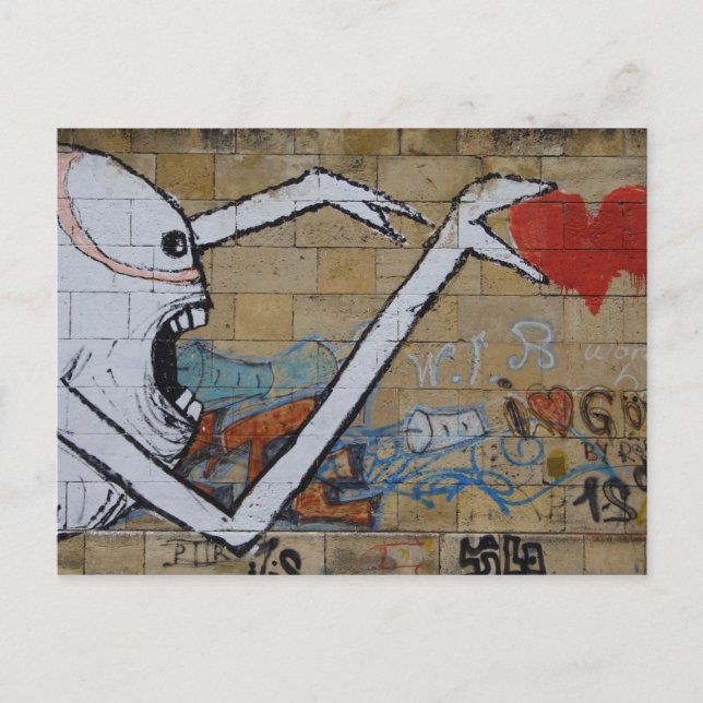 Att lära sig för ett hjärta vykort (Framsida)