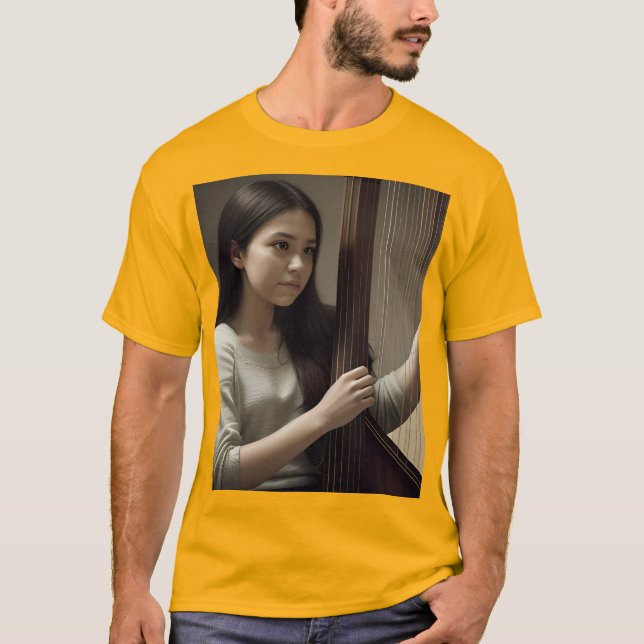 Att lära sig Harp T Shirt (Framsida)