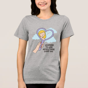 Att lära sig Kärlek själv - Heart Spegel Illustrat T Shirt