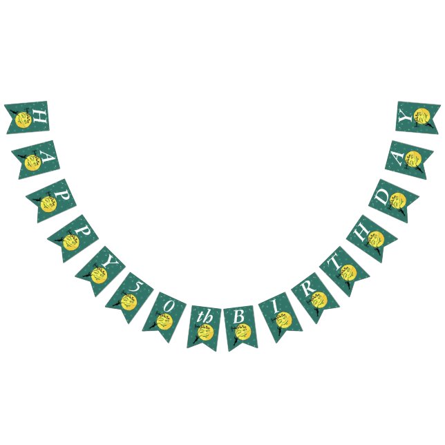 Att lära sig om Måne Birthday Man klätterstege Vimplar (Alla)