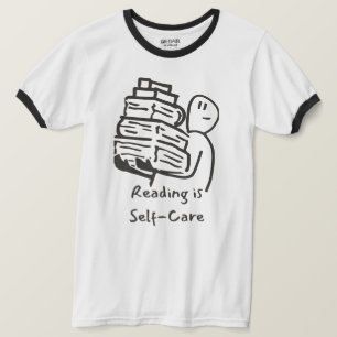 Att läsa är självbetjänt Bok Älskare Ringer Tee