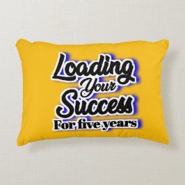 Att läsa in dina framgångar i fem år - Motivering Prydnadskudde