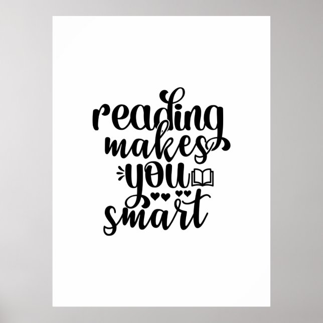 Att läsa konsläsning gör dig smart poster (Framsidan)