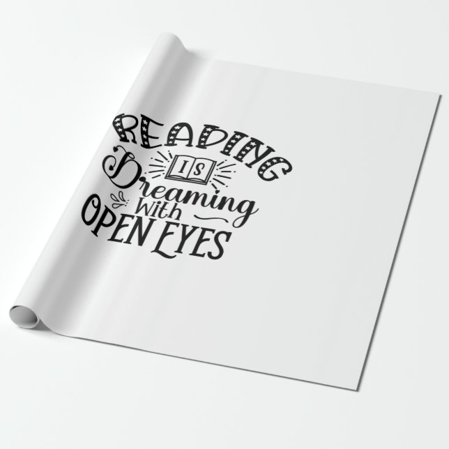 Att läsa konst är att drömma med Open Öga Presentpapper (Utrullad)