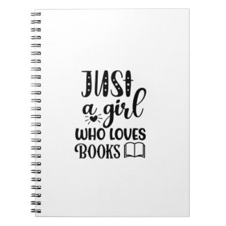 Att läsa konst är bara en flicka som Kärlek Bokar Anteckningsbok