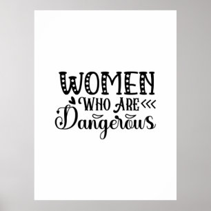 Att läsa konstkvinnor som är farliga poster