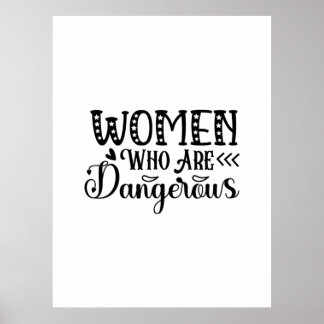 Att läsa konstkvinnor som är farliga poster