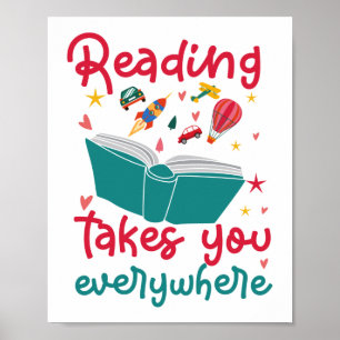 Att läsa litteratur i en värld av bokmaskar är en poster