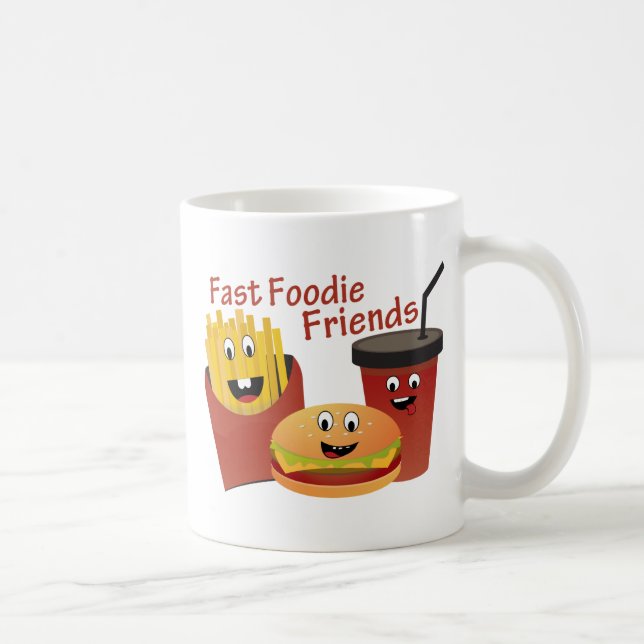Att le fastar Foodie vänner Kaffemugg (Höger)