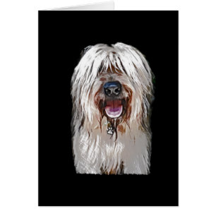 Att le lismar Briard Hälsningskort