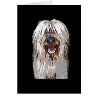 Att le lismar Briard Hälsningskort