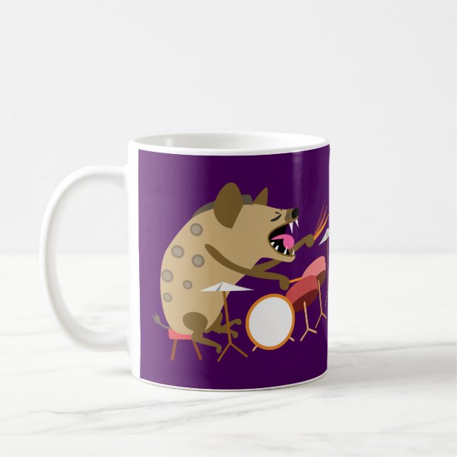 Att leka för Hyena trummar Kaffemugg (Vänster)