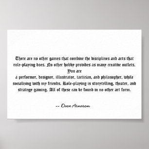 Att leka för roll är unikt poster