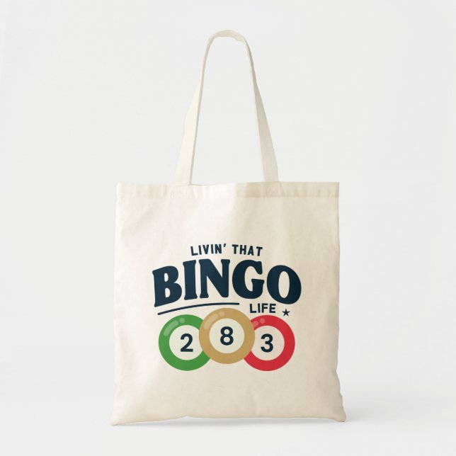 Att leva det där Bingo Life Tygkasse (Framsidan)