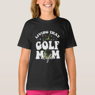 Att leva Golf Mamma Life, Sport Golf Loving Mamma T Shirt