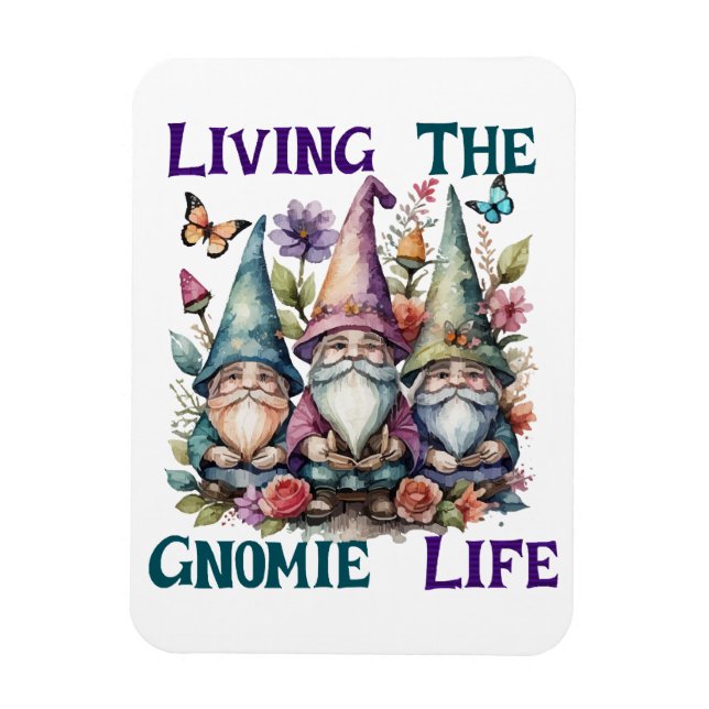 Att leva i Gnome Life Magnet (Vertikal)