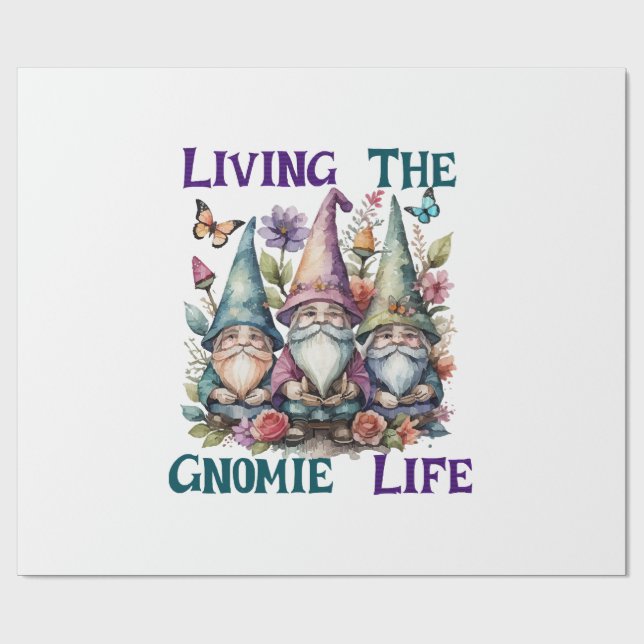 Att leva i Gnome Life Presentpapper (Platt)